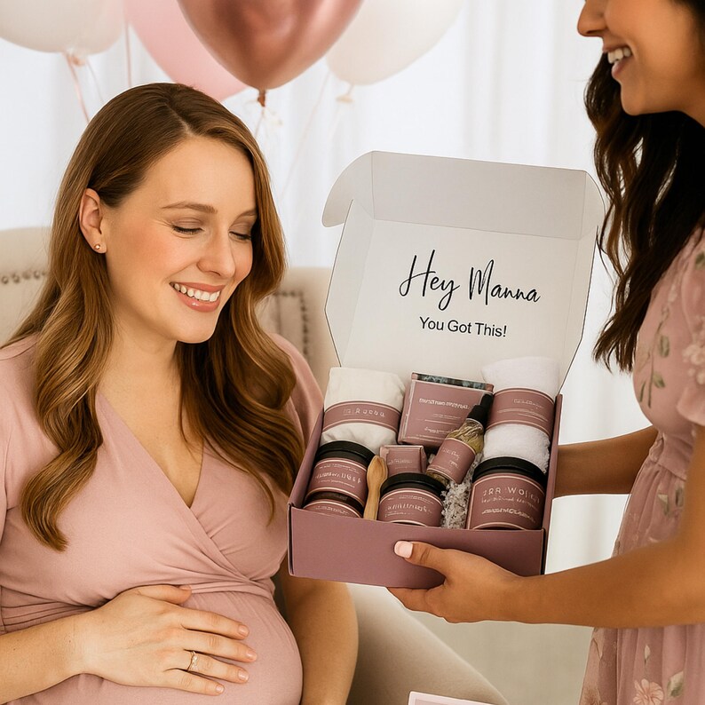 Pregnancy Care Package for Her, Congratulations Pregnancy Gift Basket, Expecting Mom Gift Basket, Baby Shower Gifts, New Baby Gift Box image 8