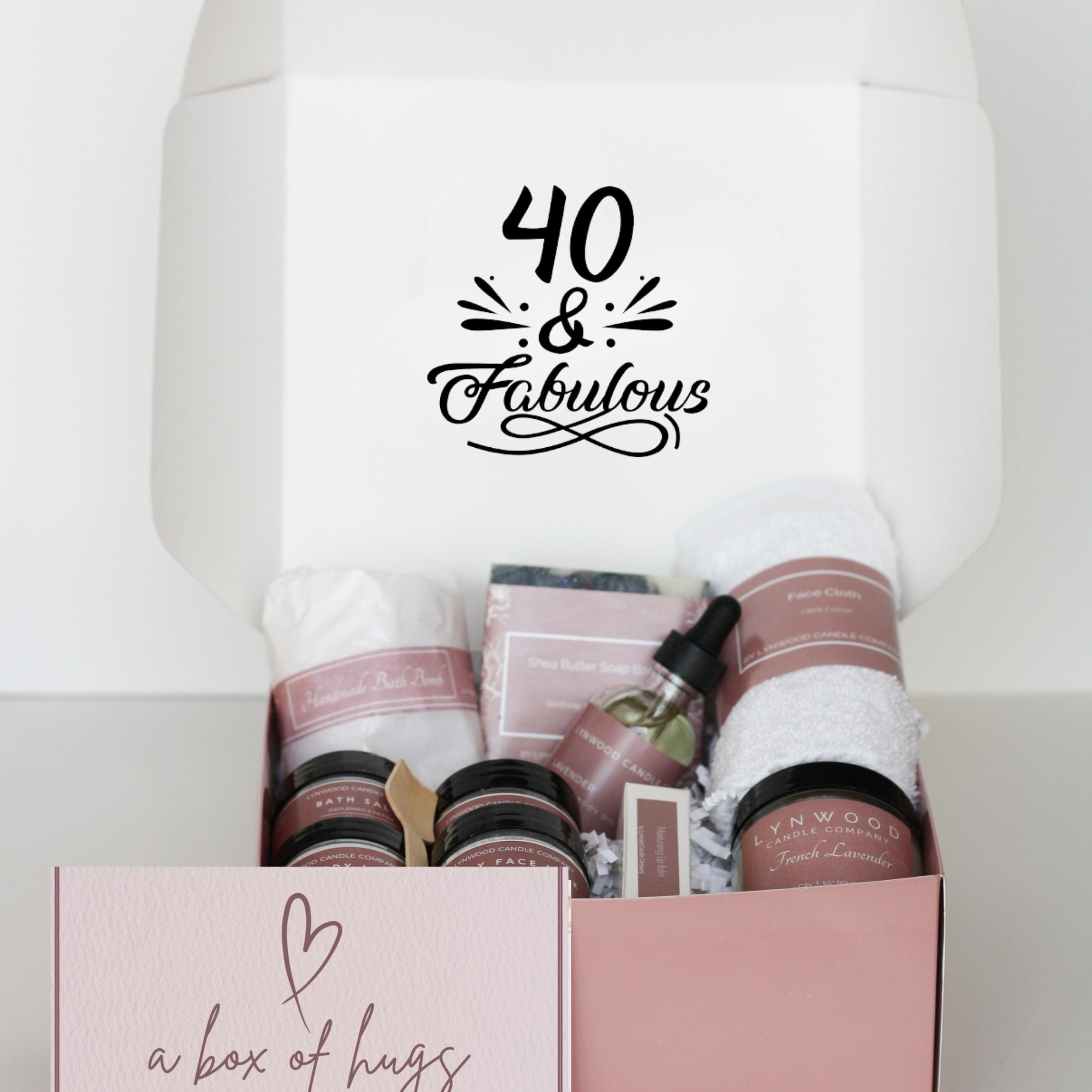 40th Birthday Gifts for Women - Spa Gift Box for Daughter, Daughter in Law or Sister-in-Law