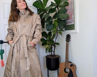 Płaszcz typu trenchcoat Weather-Wise by Micki | Vintage 1980s | WaistofThymeVintage