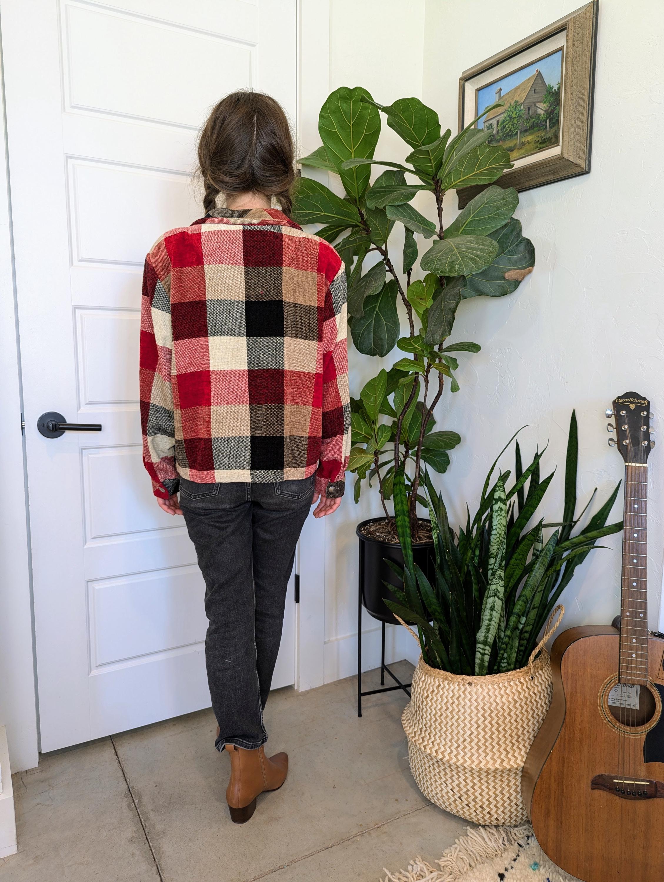 Vintage 2000s Christopher & Banks Cozy Checked Jacket - Etsy
