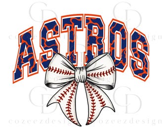 Astros Baseball Coquette Bow PNG, Camo Mascot Team Spirit Softball Mom Design, Digital Download