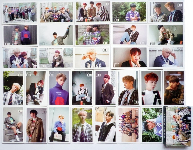 Wanna One 30 Pcs Set Kpop Boy Band Lomo Photo Cards Jisung Etsy