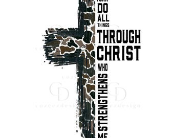 Camo Cross PNG Camouflage Religious Christian Sublimation Design Distressed Faith Clipart Download