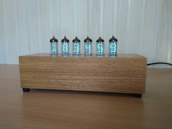 Nixie Tube Vfd Clock Extra Rare Tubes Iv 17 Digital Alarm Etsy