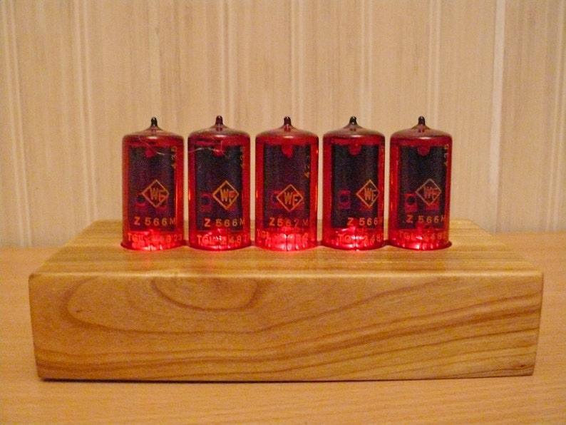 Jumbo Nixie Tubes Clock Retro Style Alarm Digital Clock Etsy