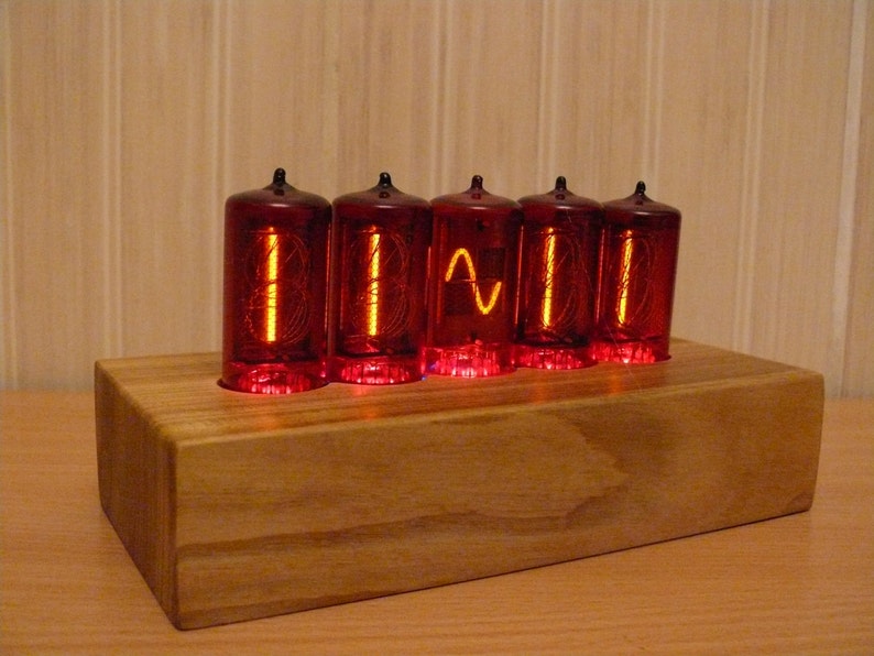Jumbo Nixie Tubes Clock Retro Style Alarm Digital Clock Etsy