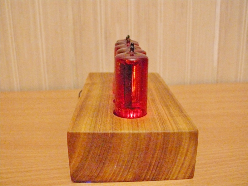 Jumbo Nixie Tubes Clock Retro Style Alarm Digital Clock Etsy