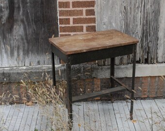 Antique School Desk Etsy