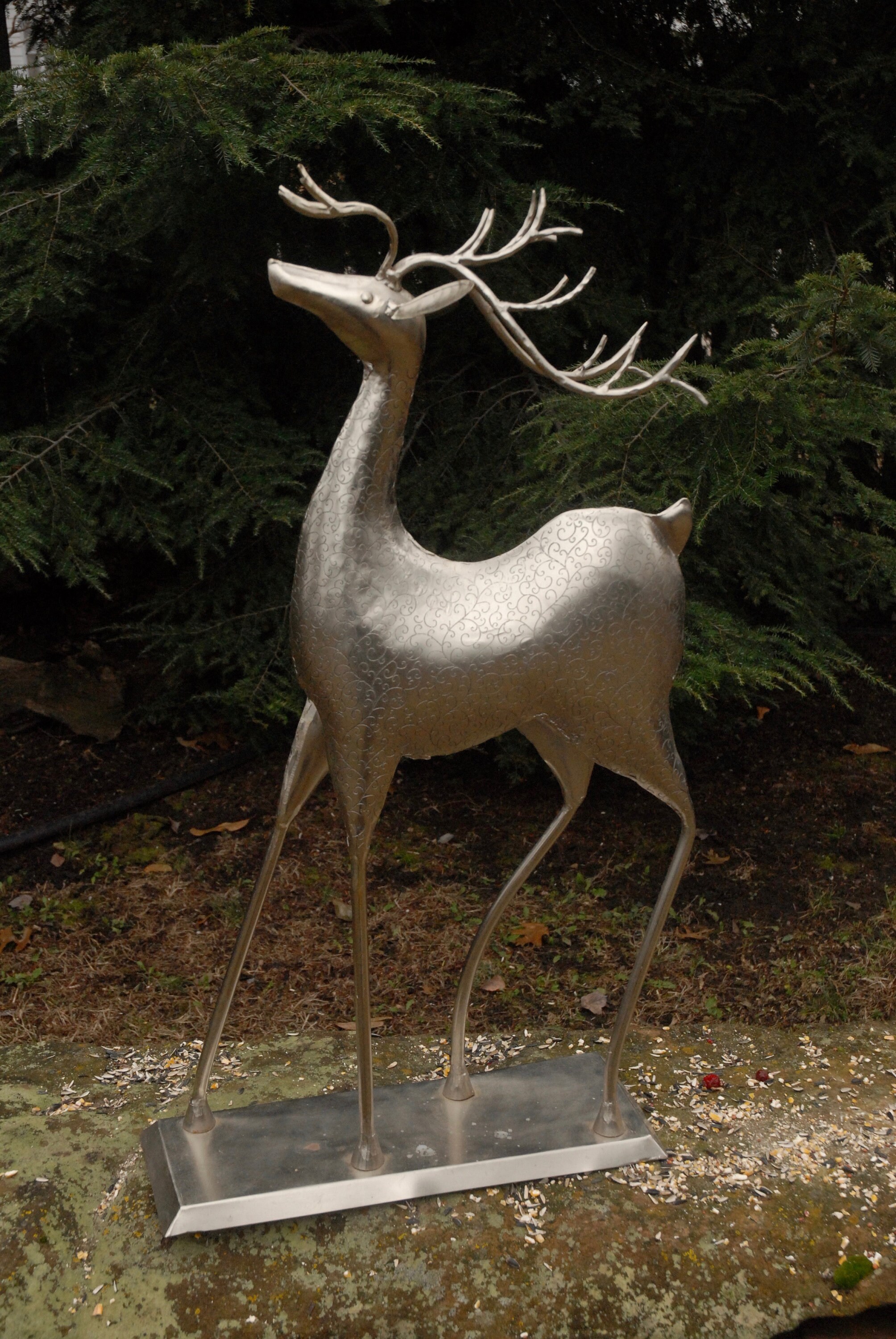 Vintage Metal Reindeer Vintage Christmas Decor Christmas Etsy