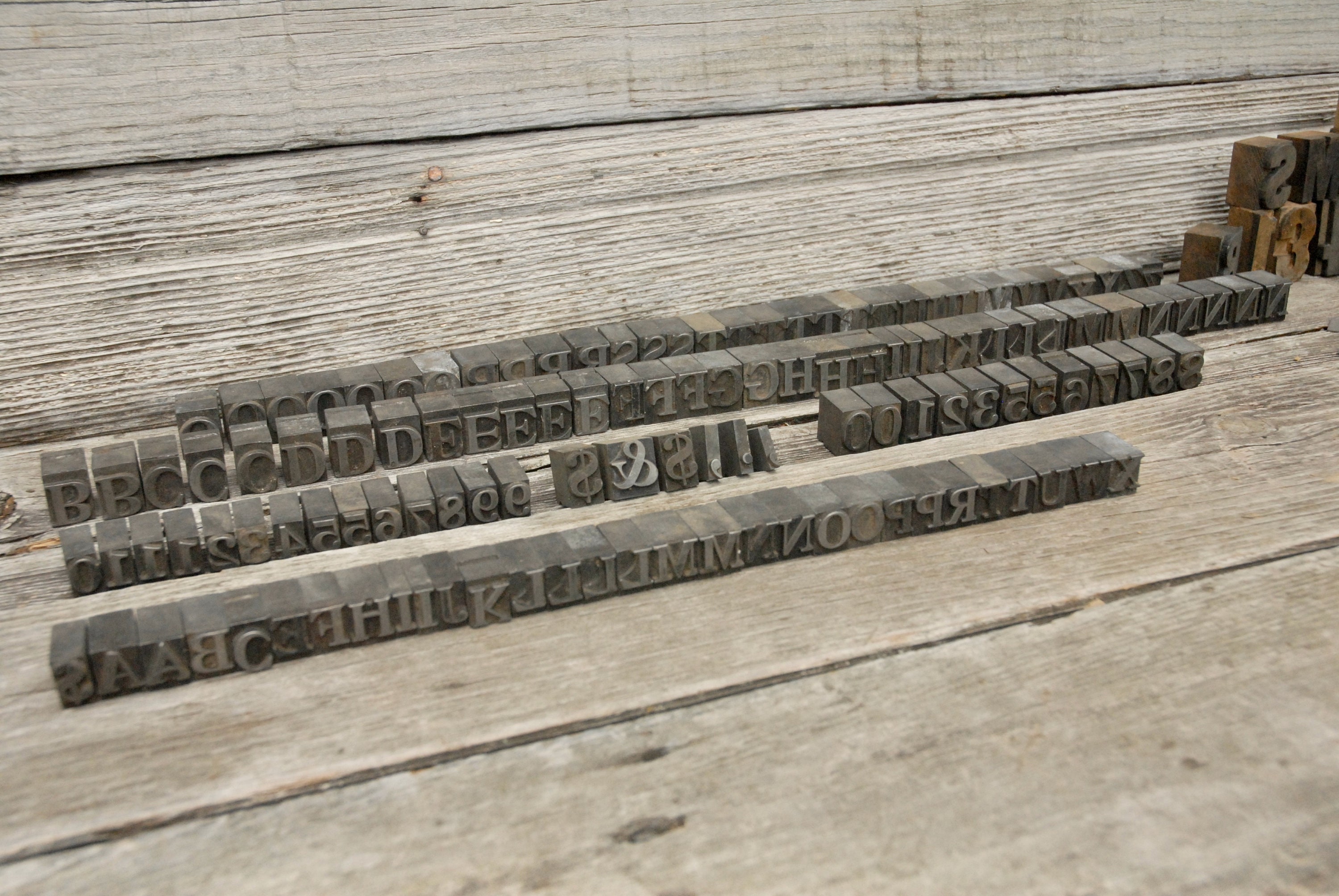 Letterpress letters vintage printing printer letters Etsy