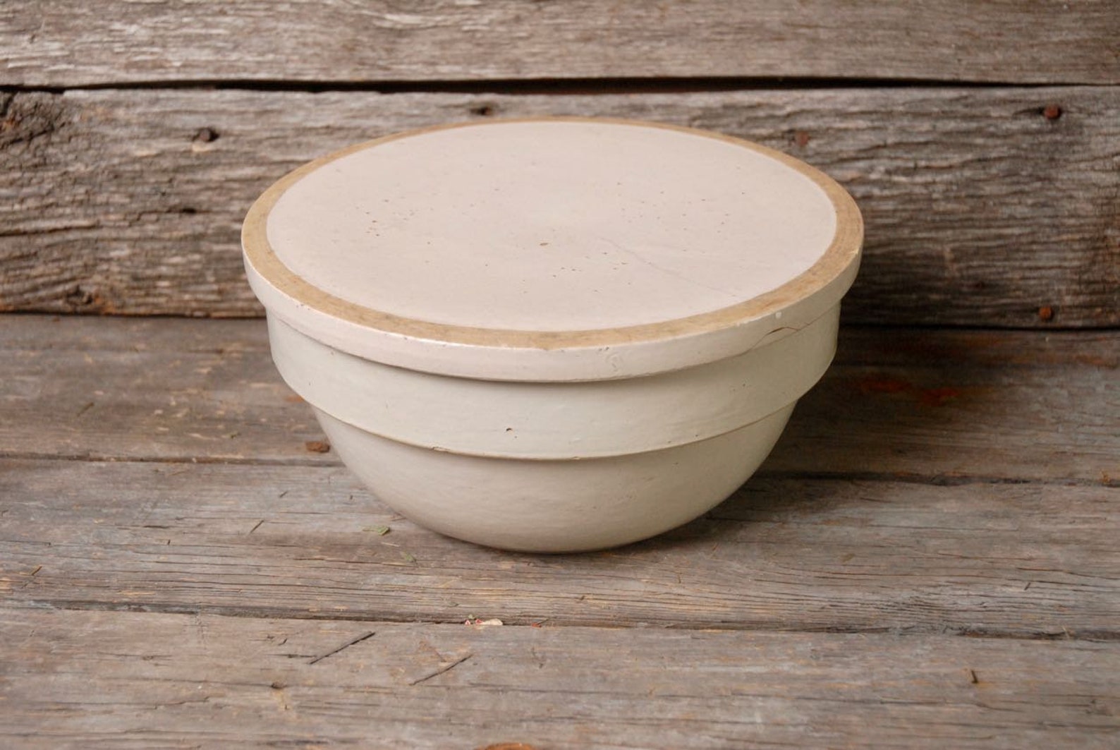 Vintage 5 Quart Salt Glazed Crock With Lid Vintage Sauerkraut Etsy