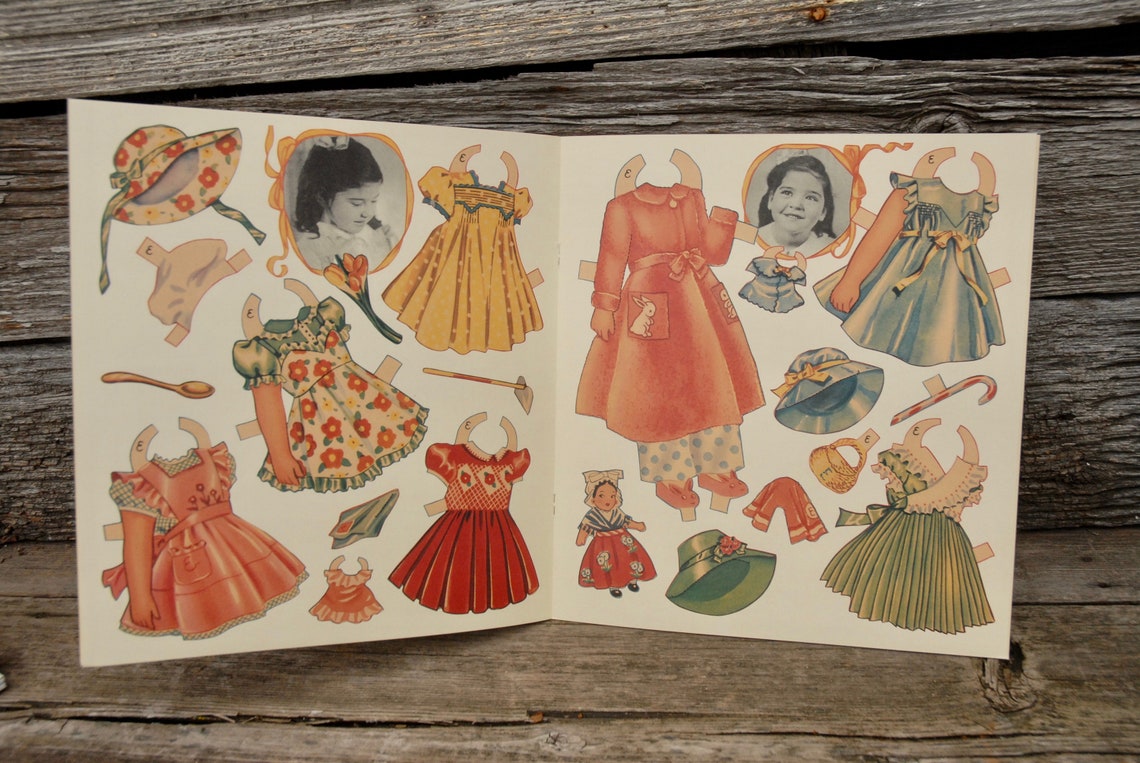 Vintage Paper Doll Books Vintage Shirley Temple Paper Doll Etsy