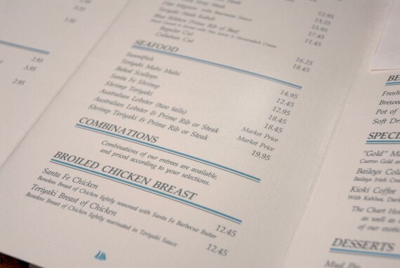 Chart House Price Menu