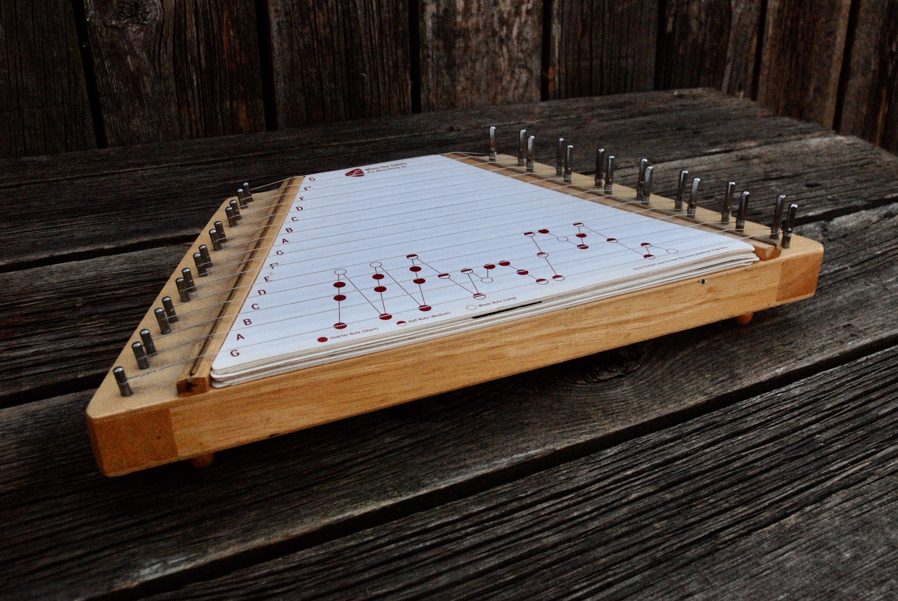 Vintage Lap Harp Primer acto Lap Harp instrumento musical Etsy