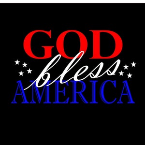 Instant downlad God bless America SVG, JPEG