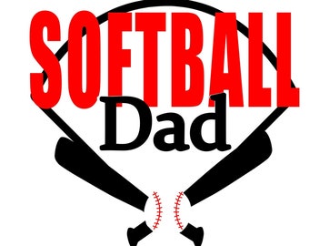 Softball dad svg, jpeg instant digital download