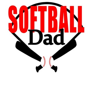 Softball dad svg, jpeg instant digital download