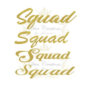 Instant download Squad four fonts SVG,JPEG
