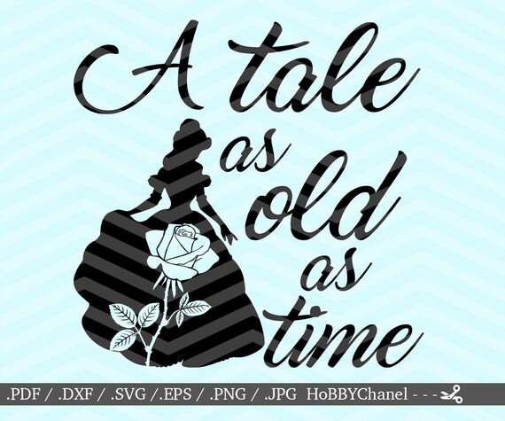 Download a tale as old as time SVG Beauty and the Beast SVG File | Etsy