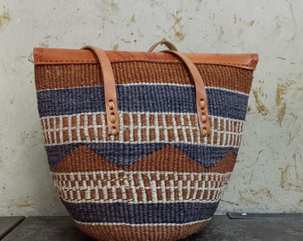 Handwoven sisal kiondoo handwoven handbag