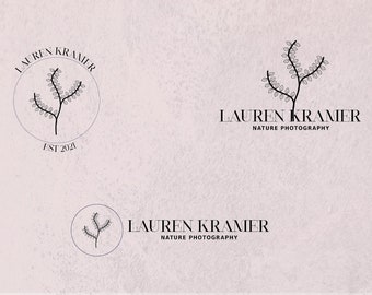 Premade Logo Design, Floral Logo Design, Business Card Design, Photography Logo Design, Watermark Logo