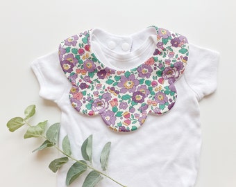 lockdown gift liberty of london Girls bibs Liberty pink suffolk bib Dribble bibs