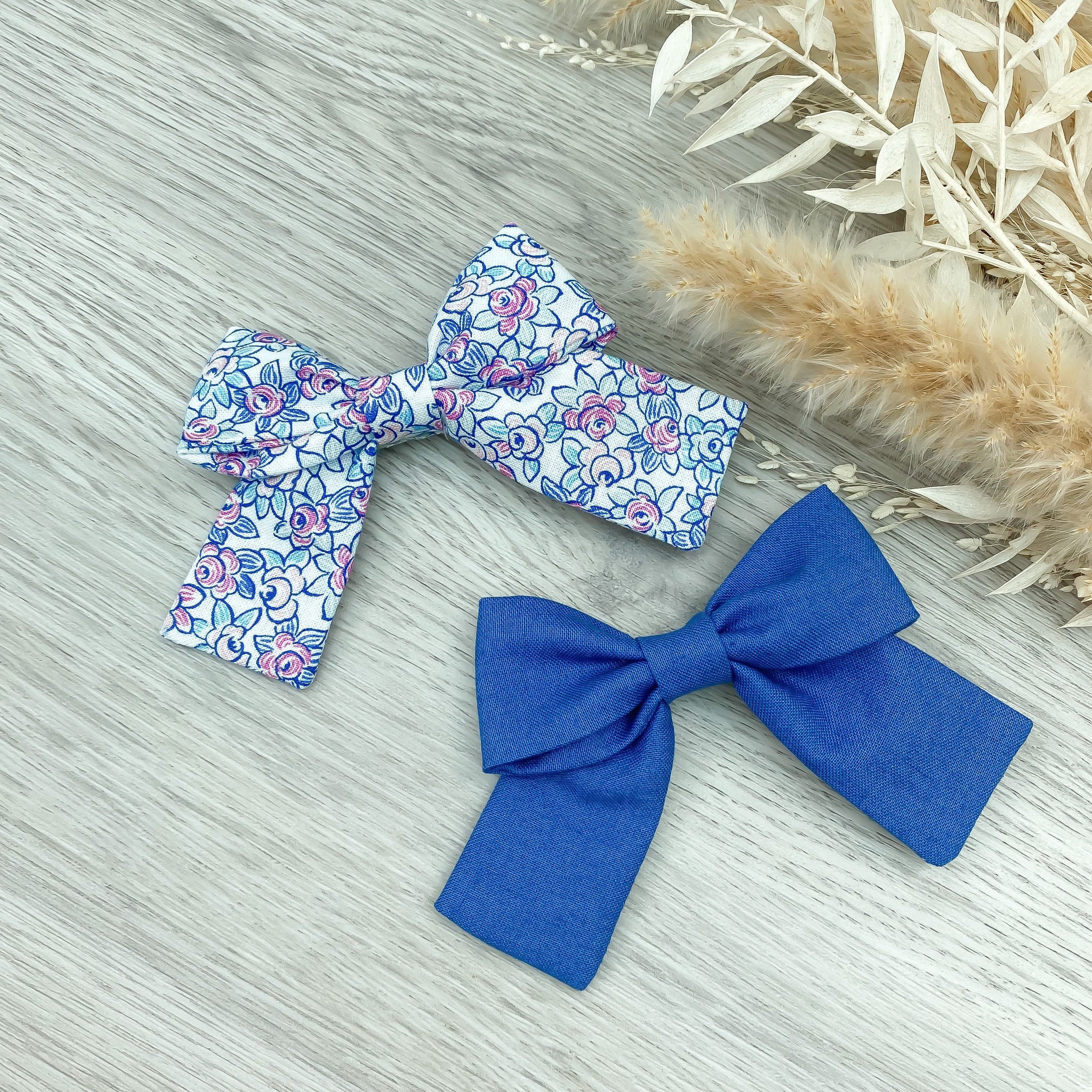 Girls Small 2 Pack Jess The Cat Sparkly Hair Bows Handmade Postman Pat