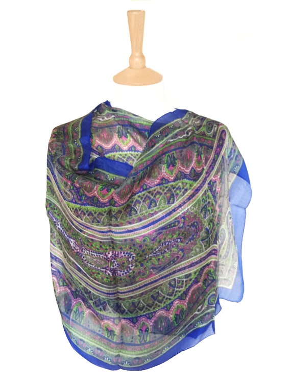paisley silk scarf