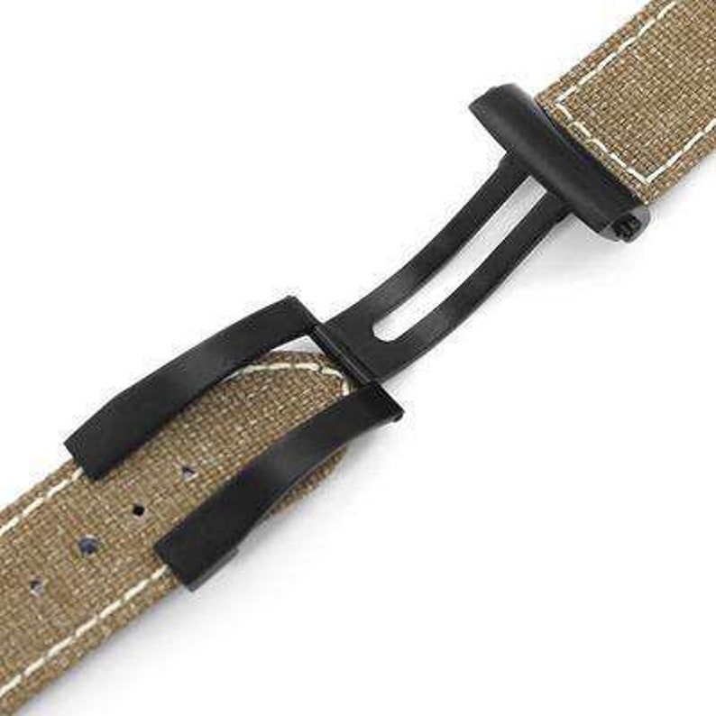 Strapcode Fabric Watch Strap 20mm or 22mm Khaki Canvas Watch Etsy