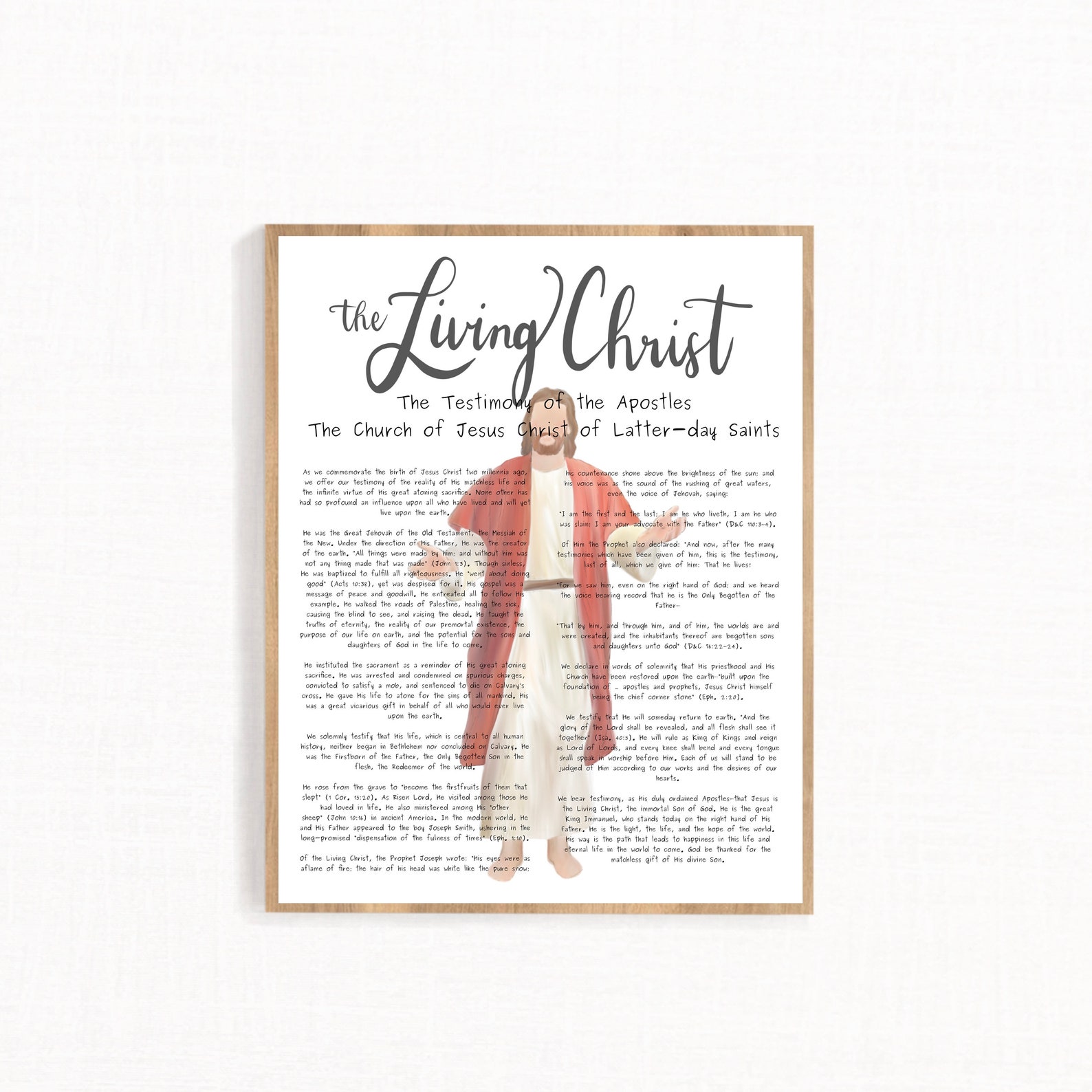 The Living Christ Digital Art Christian Printable | Etsy