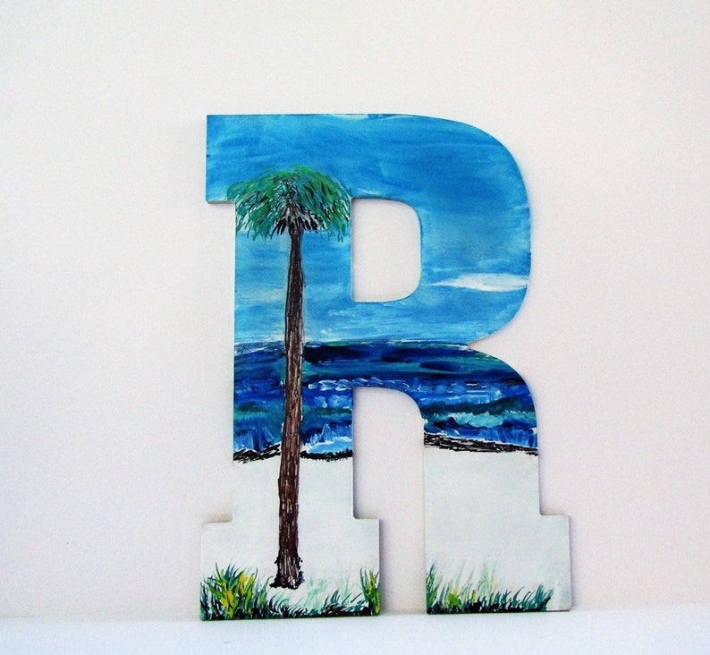 Wooden Letters for Wall Painted Letters for Wall Initials Etsy