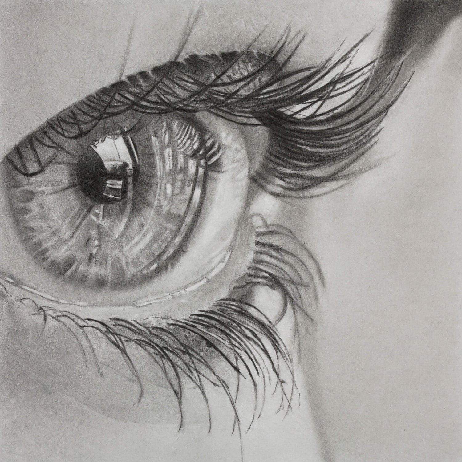 Into the eye 2 Glicée Print der Graphitstiftzeichnung Etsy.de