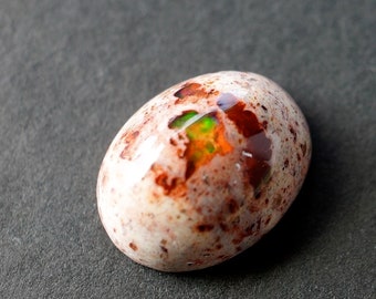 Large Mexican fire Opal Cabochon. Genuine, 100% natural.