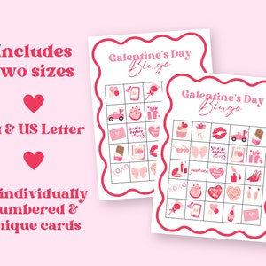 Galentine's Day Bingo, Printable Galentines Games, Valentine's Day ...