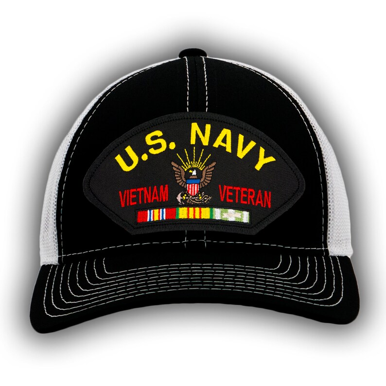 US Navy Vietnam Veteran Ball Cap Choose Your Color Etsy