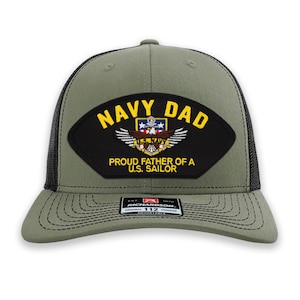 Navy Dad - Proud Father of a US Sailor - Ball Cap - Choose your color