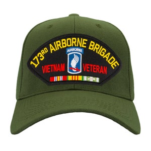 US Army 173rd Airborne Brigade - Vietnam Veteran Ball Cap - Choose your color