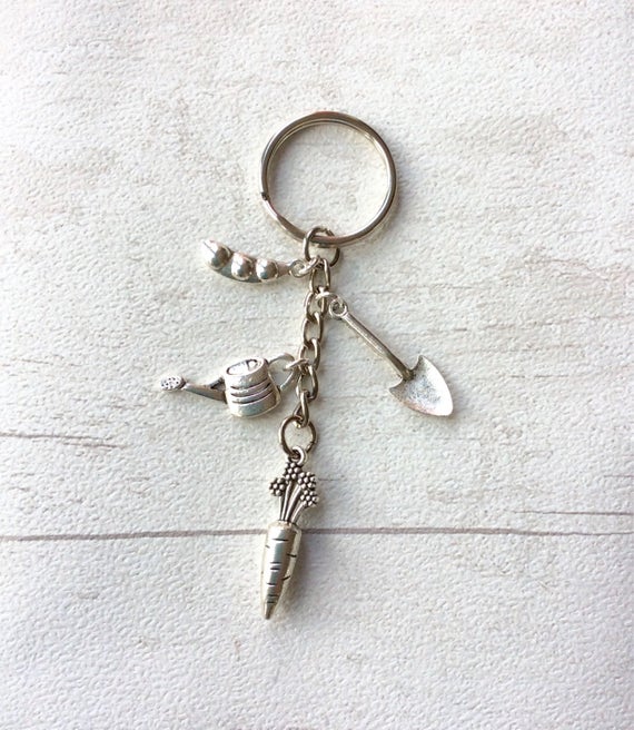 Allotment Keeper Keyring Vegetable Grower Gift Image 0