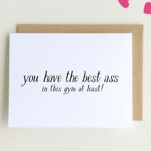 Leuke liefdeskaart, vriendschapskaart, BFF-kaart, verjaardagskaart voor vriendje, beste kont, aanmoediging Gewichtsverlies, make-over