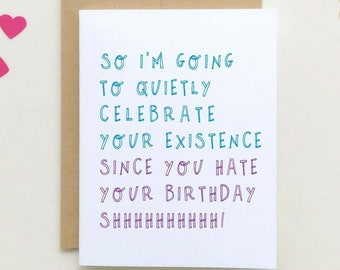 Funny Anti-Birthday Card