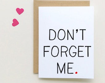 Goodbye Card | Don't Forget me | I miss you Card| {SKU: FC129}