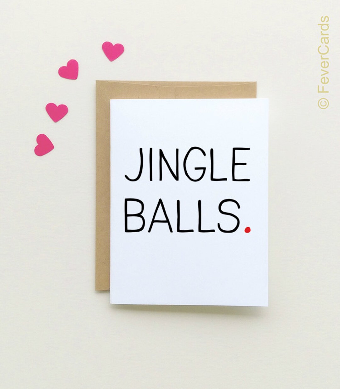 Funny Christmas Card Jingle Balls Holiday Card Christmas Card Friend ...