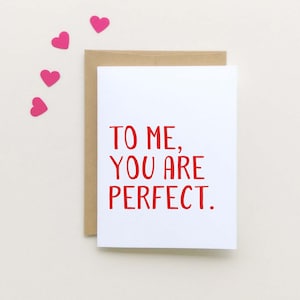 Per me sei perfetto / Sei perfetto Biglietto / Biglietto per fidanzato / Biglietto di San Valentino /