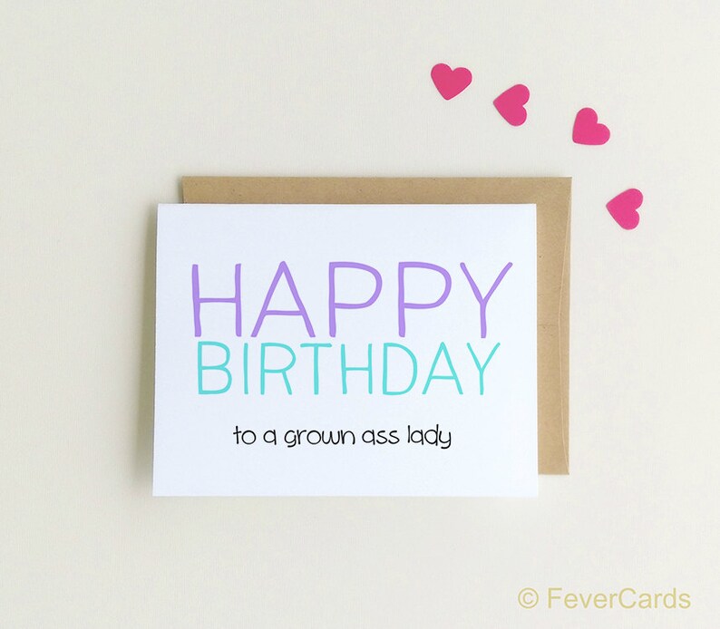 Funny Birthday Card Happy Birthday Birthday Card for Her Birthday Card for Sister Funny Cards Birthday Card for Mom SKU: FC140 image 1