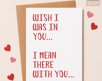 Missing You Card, Long Distance, Military, Valentine, Online Dating