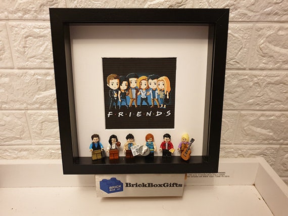 Friends 3D Minifigure Frame Tv Rachel, Ross, Monica, Phoebe