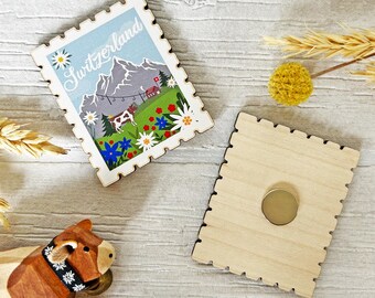 Switzerland Wooden Fridge Magnet