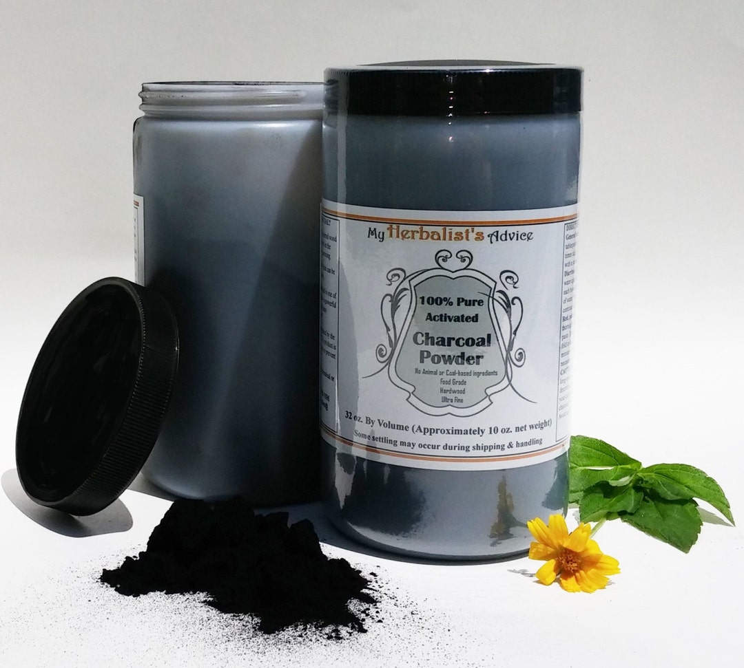 Activated Charcoal Powder 10 Oz Pure, Food Grade, Ultra Fine, Hardwood