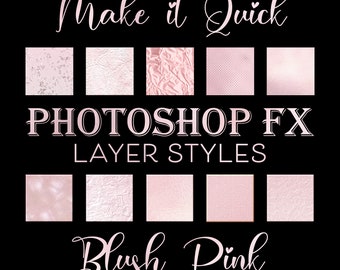Estilos de Photoshop, plantillas de Photoshop, estilo de capa preestablecida de Photoshop para texto, efectos de Photoshop Blush Pink Girly Font Efectos de texto de Photoshop
