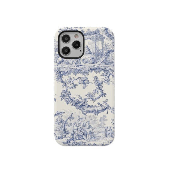 Dior Case Iphone 13 Pro In Grey Toile De Jouy in White
